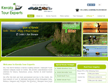 Tablet Screenshot of keralatourexperts.com